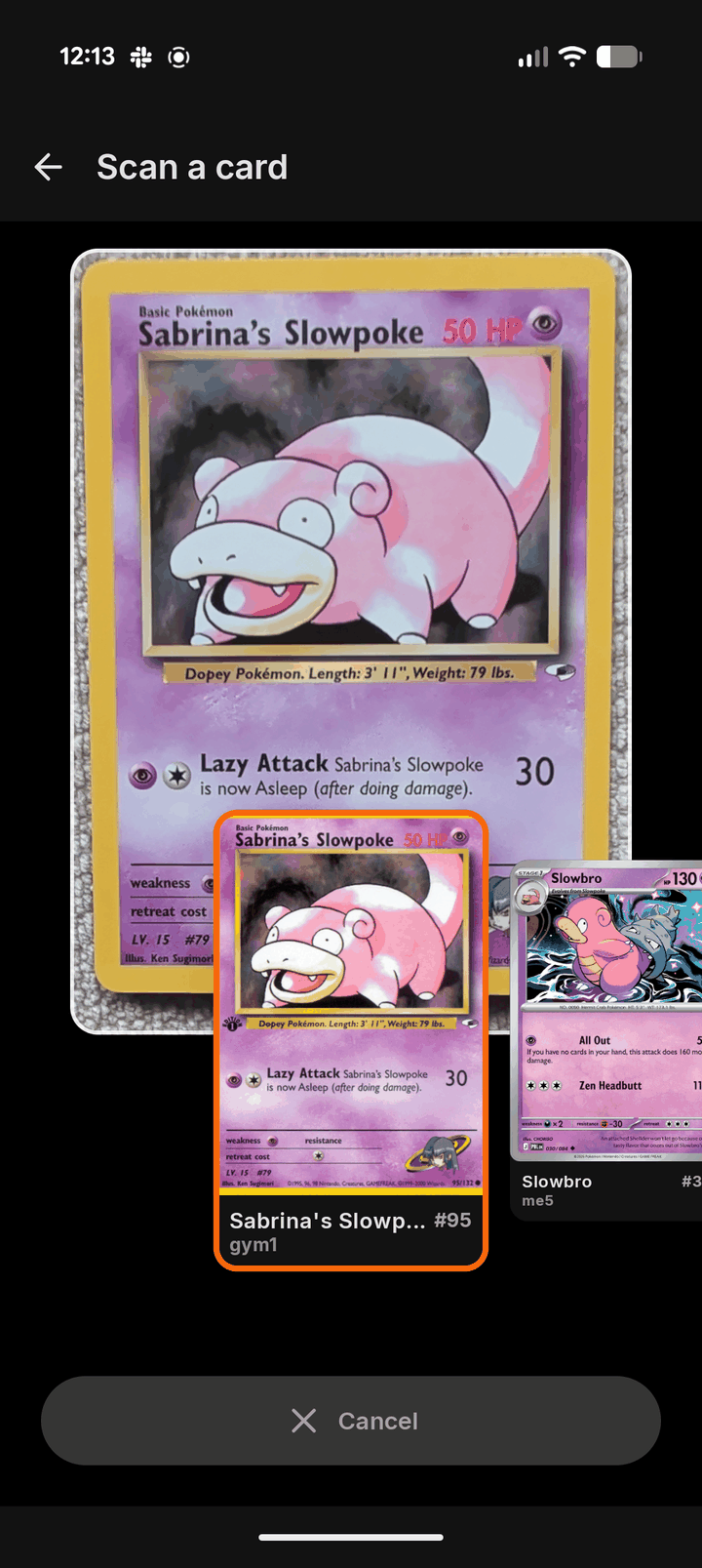 Card Scan in Sleevd